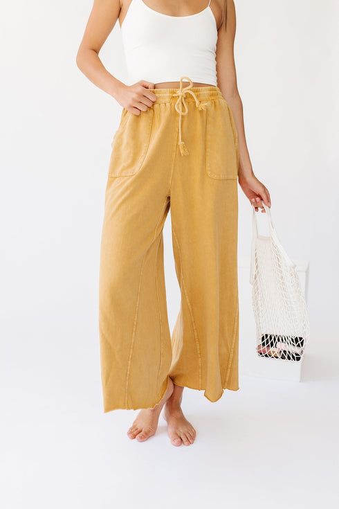 Sun Soaked Lounge Pant// Mustard